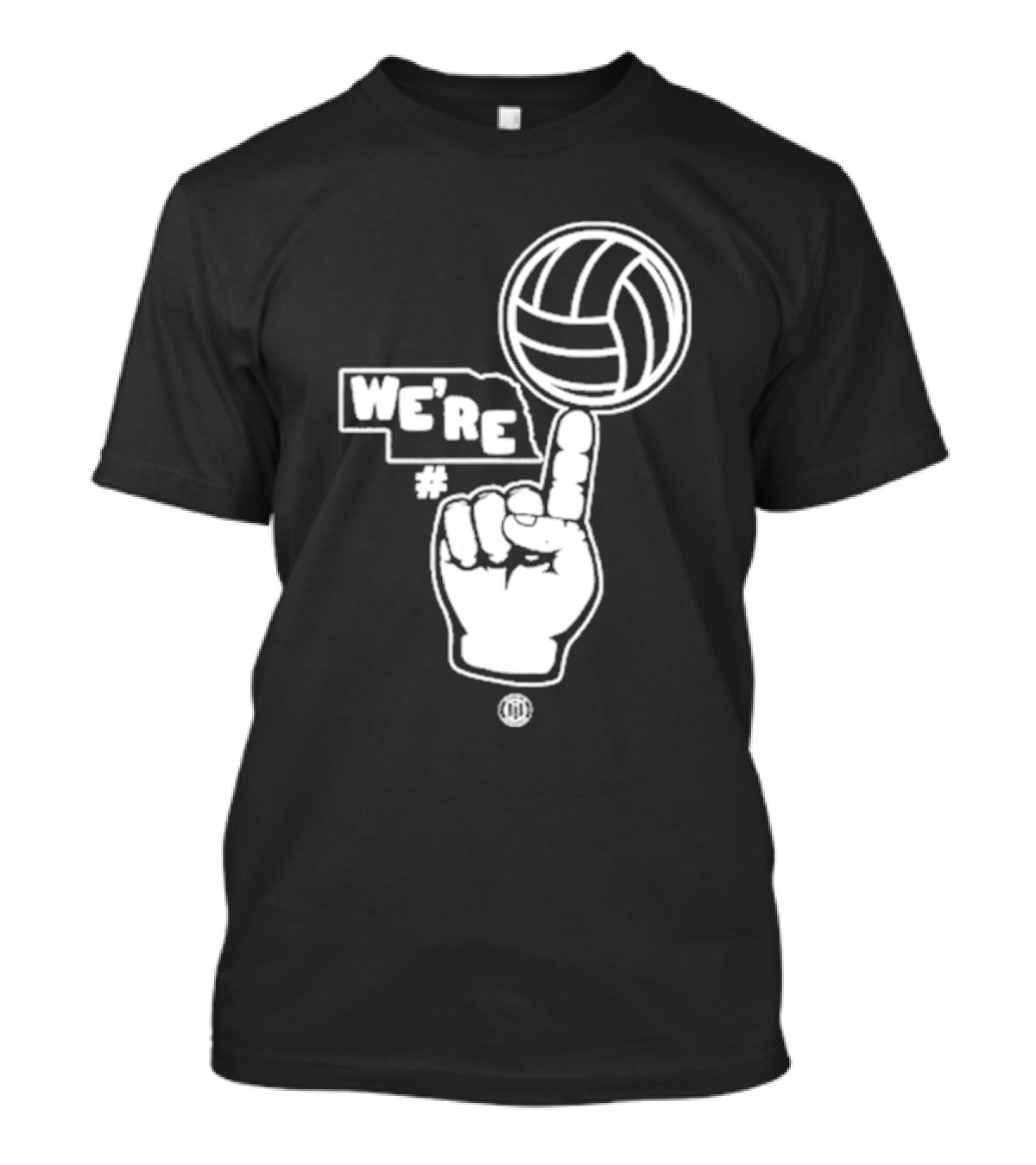 Triple B We’re Number One Volleyball Finger Gesture T-Shirt