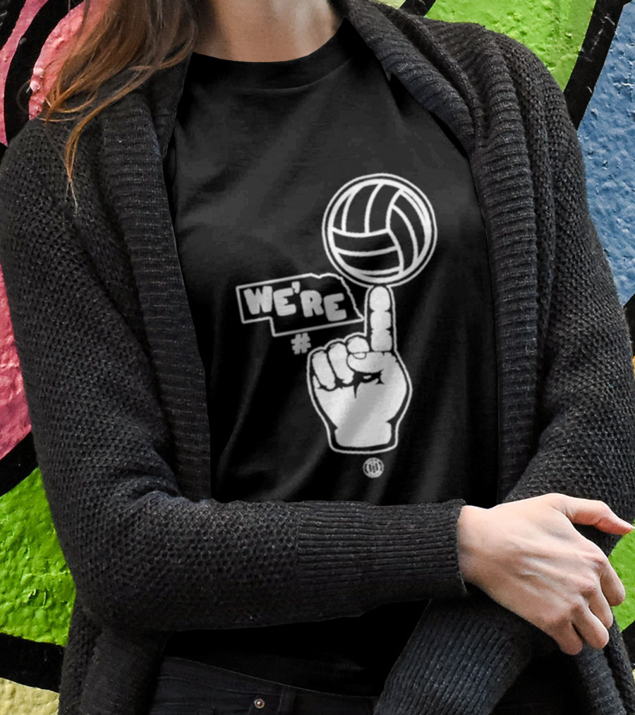 Triple B We’re Number One Volleyball Finger Gesture T-Shirt