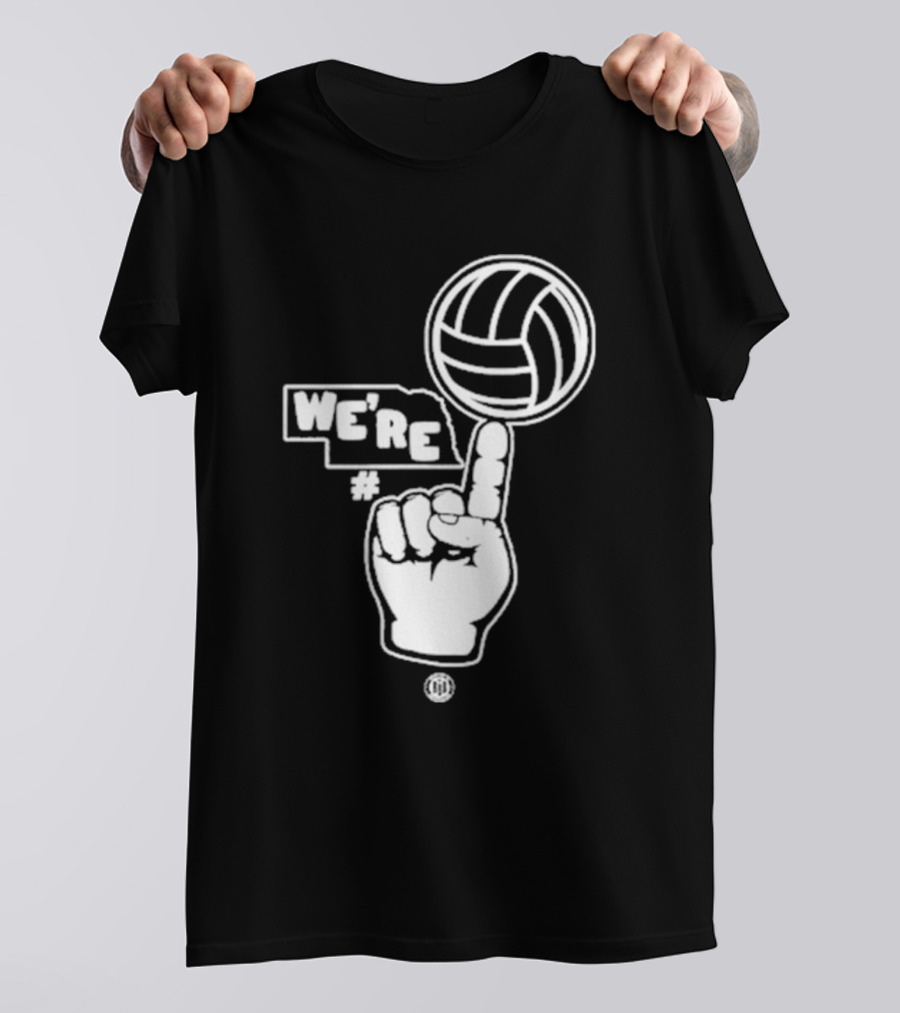 Triple B We’re Number One Volleyball Finger Gesture T-Shirt