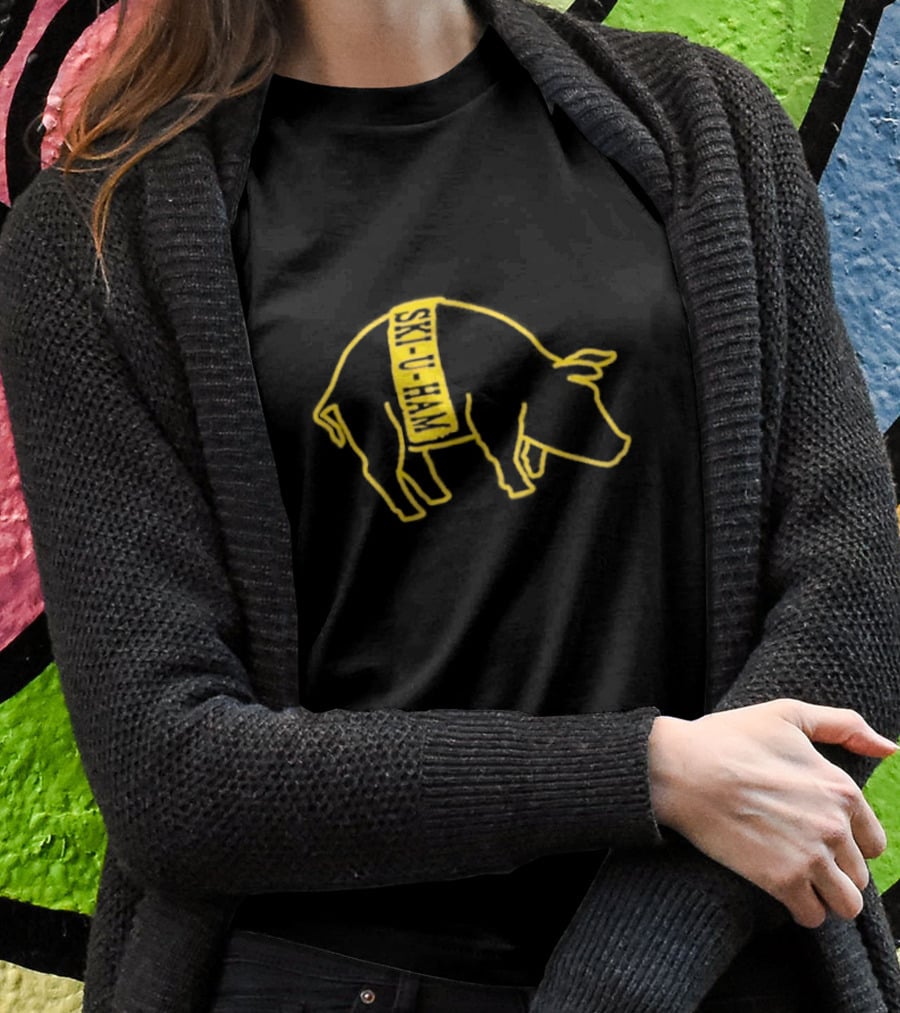 Ski-U-Ham Bacon Is Back Pig Outline T-Shirt