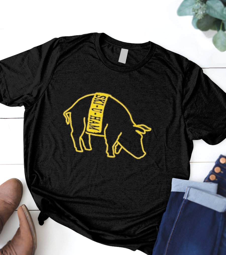 Ski-U-Ham Bacon Is Back Pig Outline T-Shirt