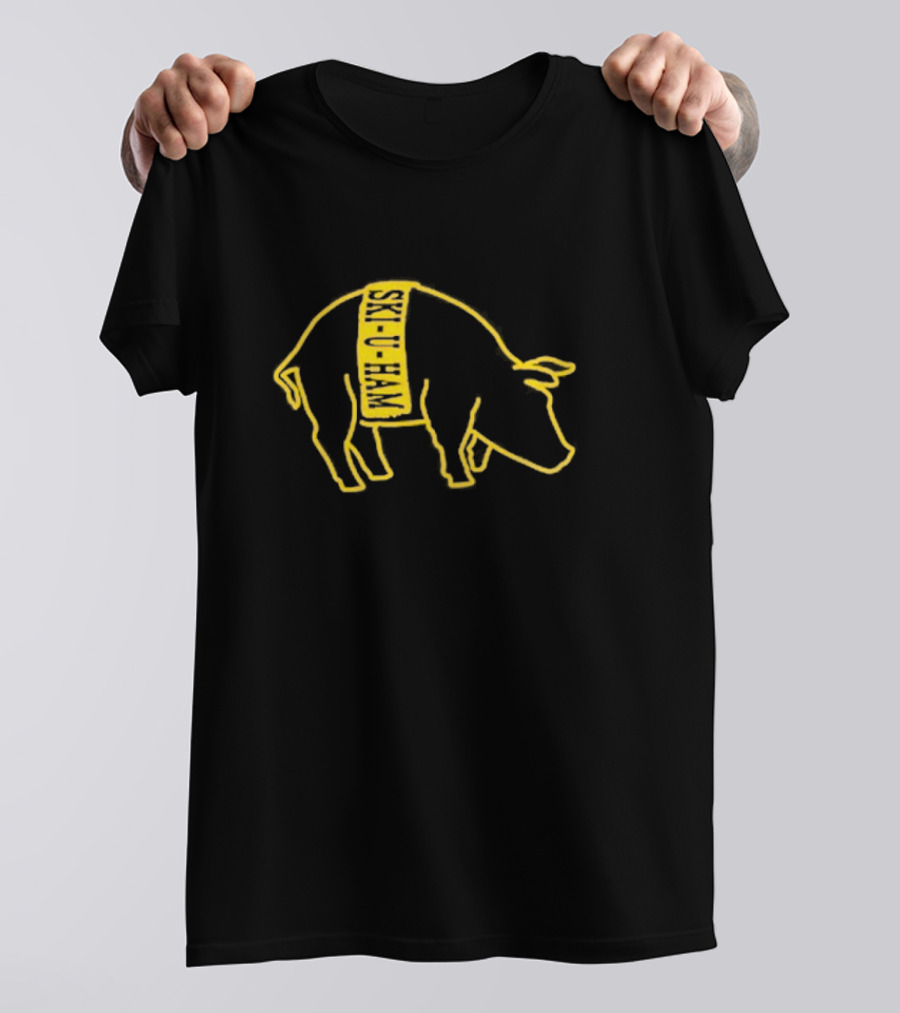 Ski-U-Ham Bacon Is Back Pig Outline T-Shirt