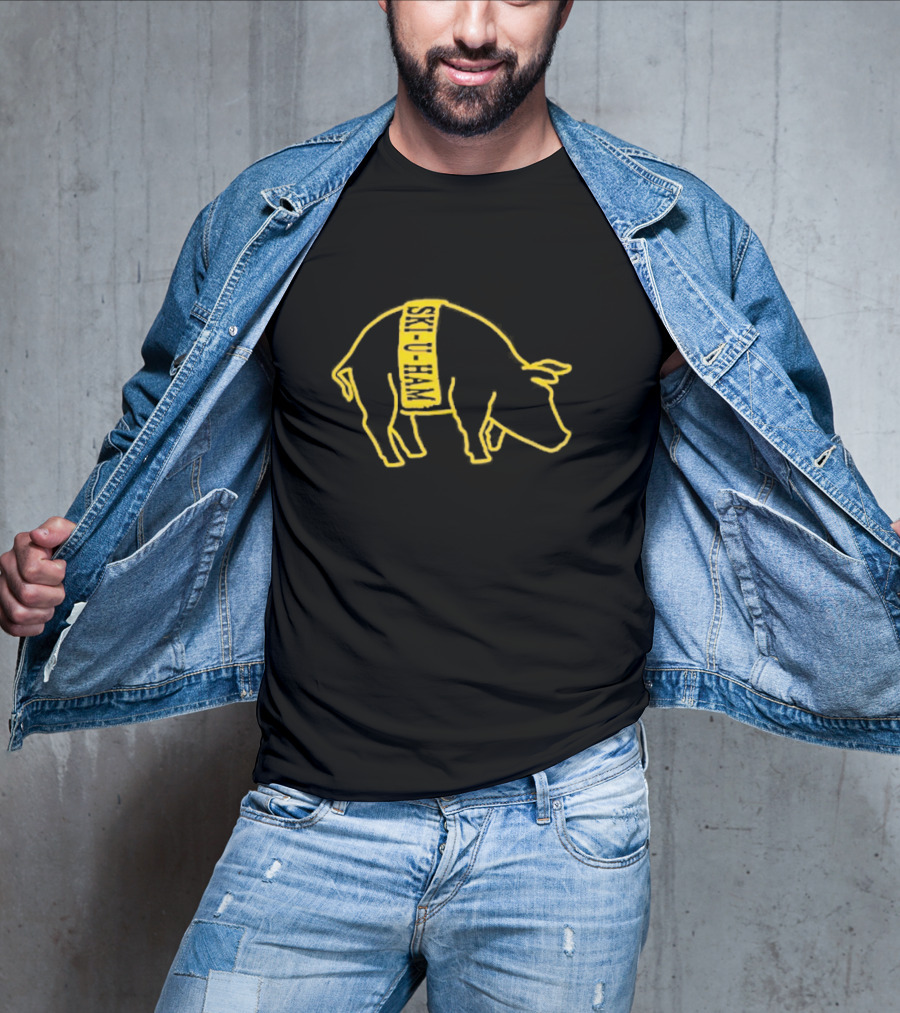 Ski-U-Ham Bacon Is Back Pig Outline T-Shirt