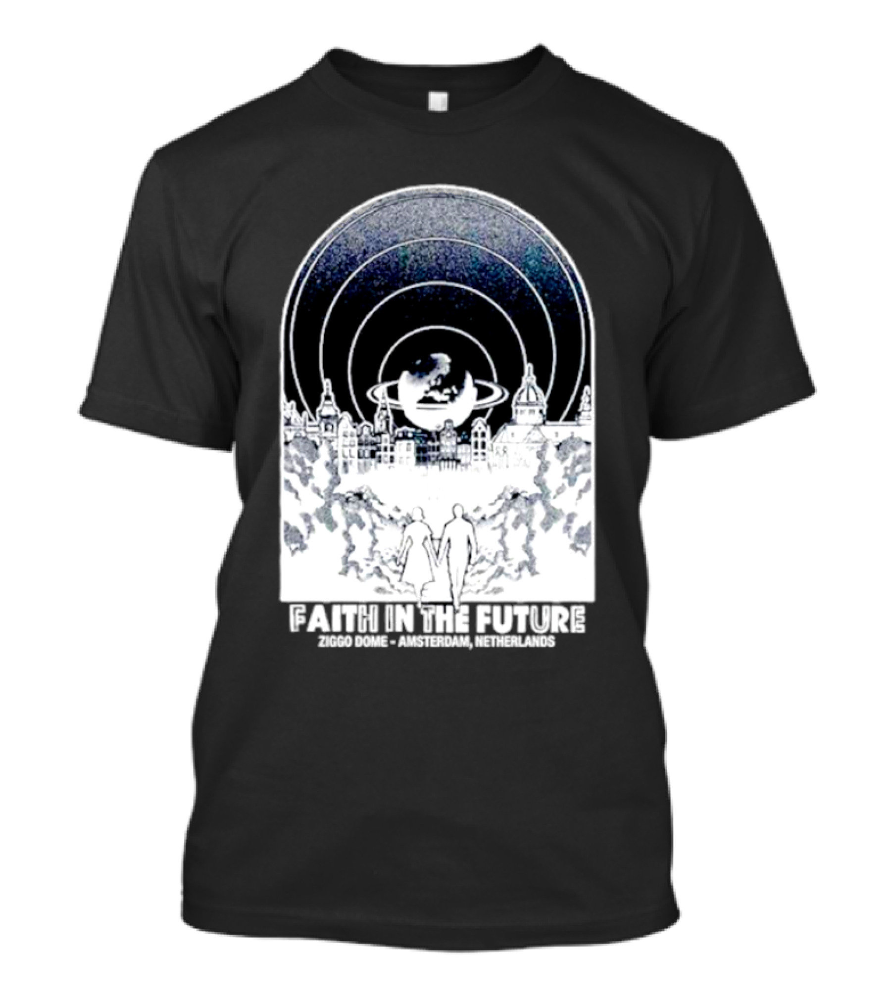 Faith In The Future Ziggo Dome Amsterdam Netherlands Planetary Skyline Tour T-Shirt