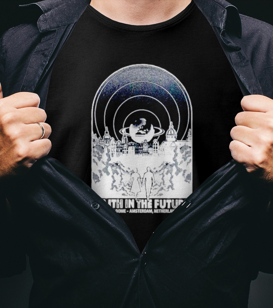 Faith In The Future Ziggo Dome Amsterdam Netherlands Planetary Skyline Tour T-Shirt
