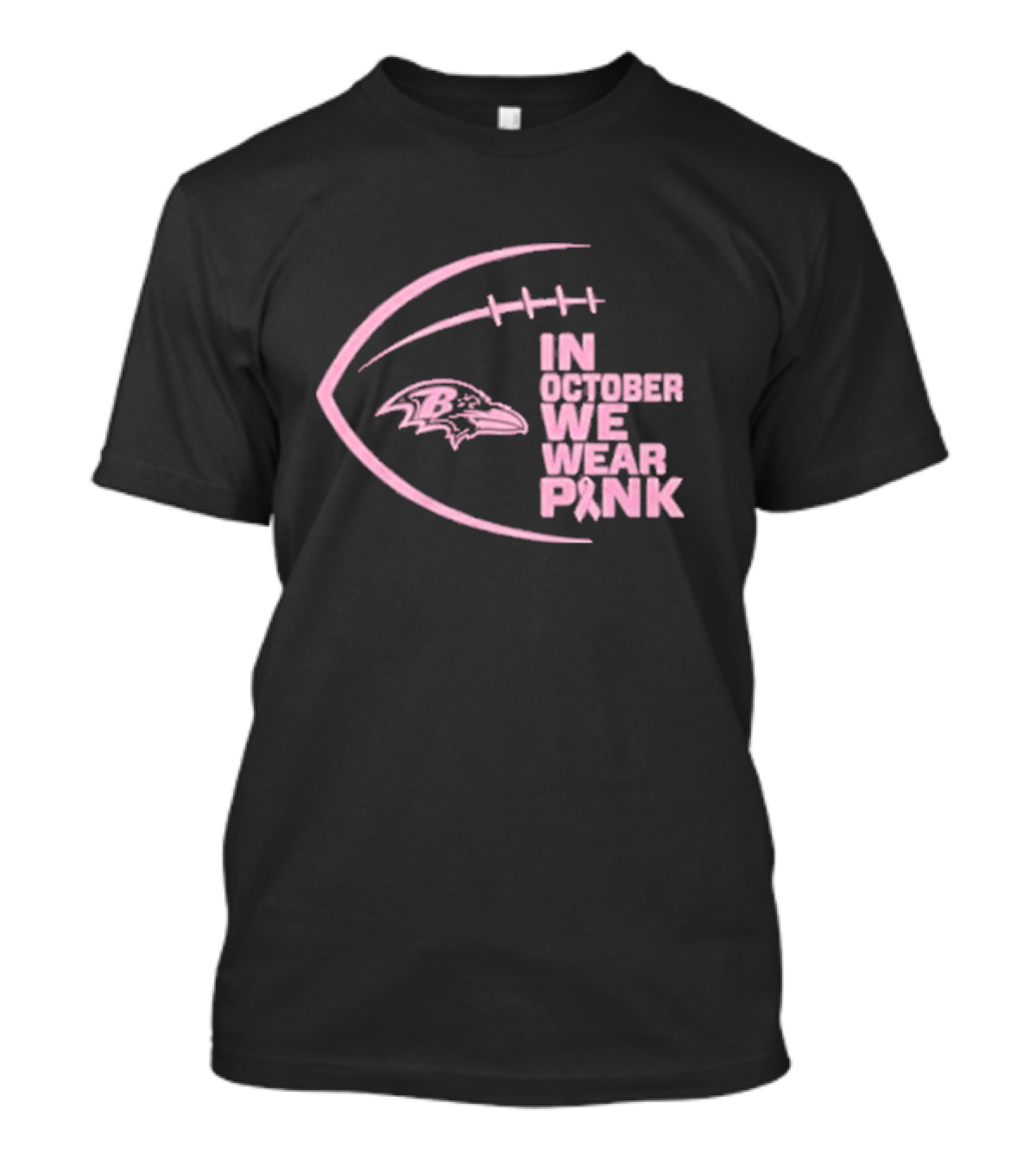 NFL Baltimore Ravens In October We Wear Pink T-Shirt