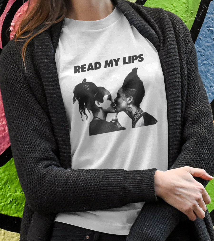 Gran Fury Read My Lips Two Girls Kissing T-Shirt