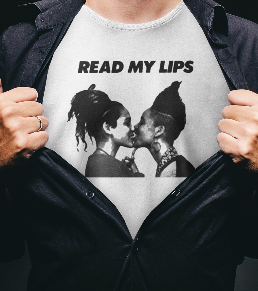 Gran Fury Read My Lips Two Girls Kissing T-Shirt