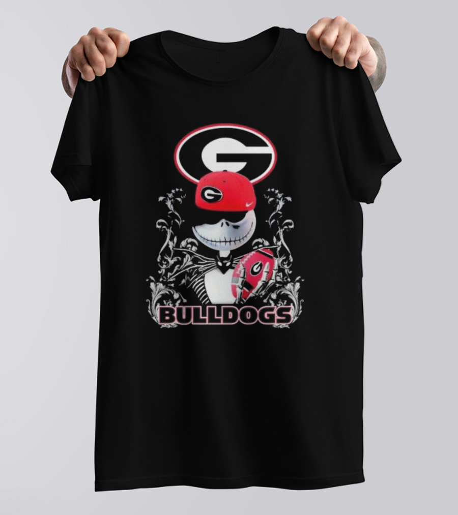 Jack Skellington Georgia Bulldogs Hat Bulldogs T-Shirt