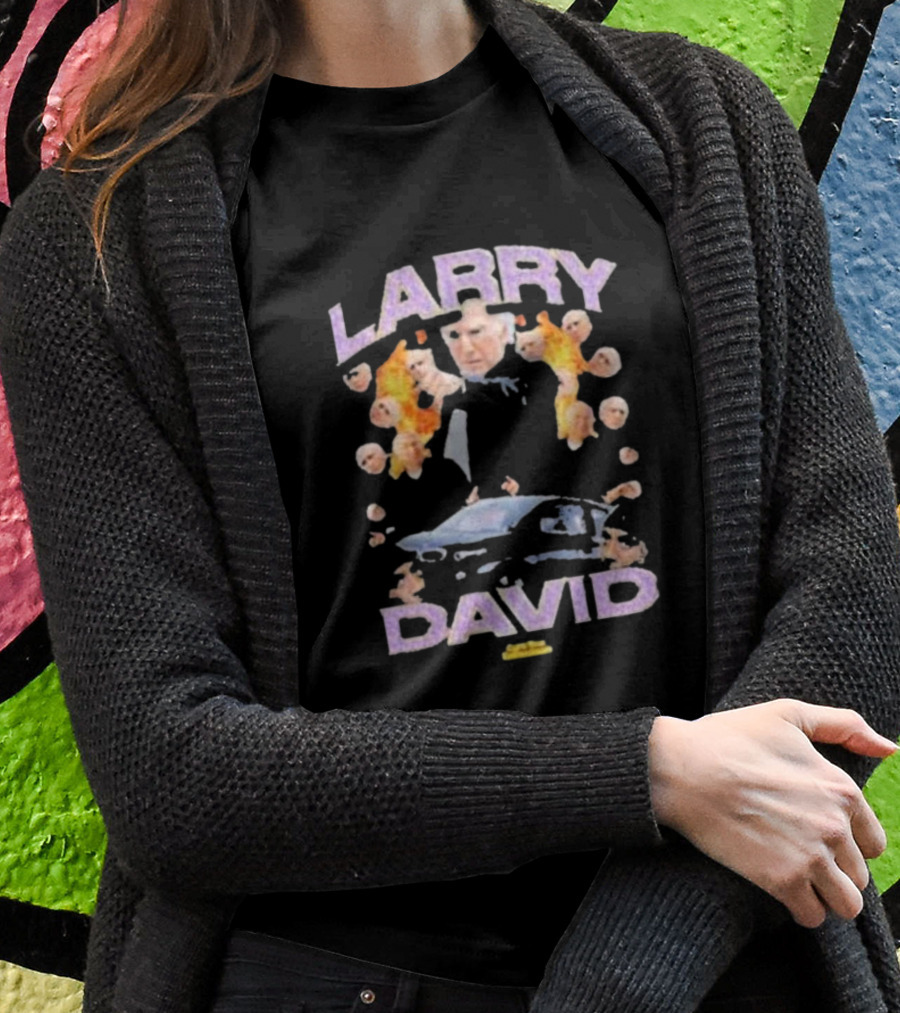 Larry David Curb Your Enthusiasm Fire And Car Iconic Moments T-Shirt