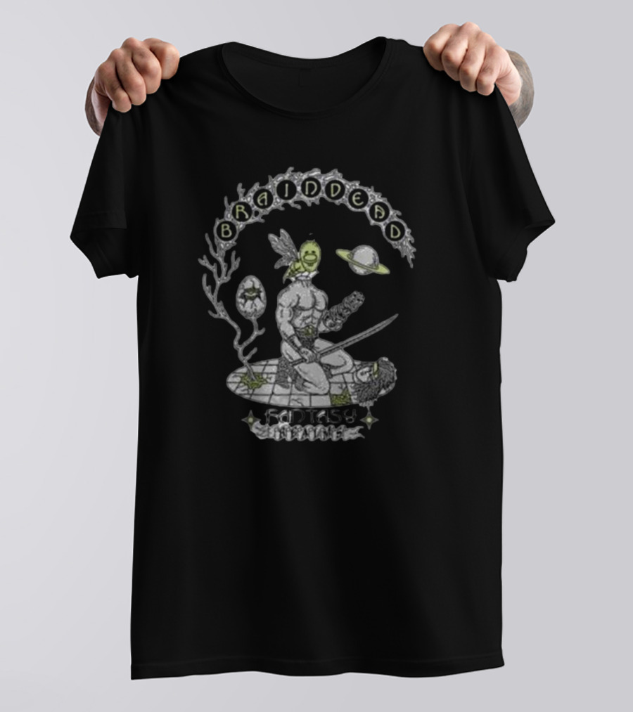 Braindead Fantasy Surreal Warrior Realm T-Shirt