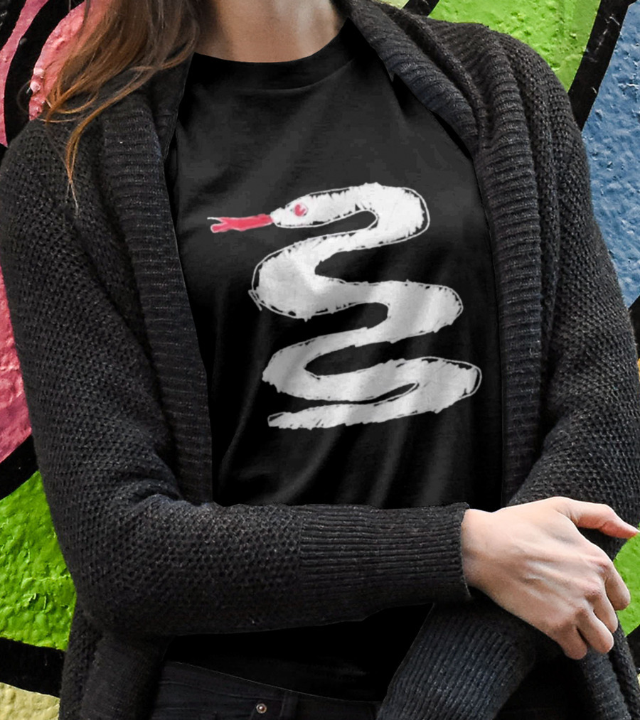 Allen Thomas For All The Snakes White Coil T-Shirt