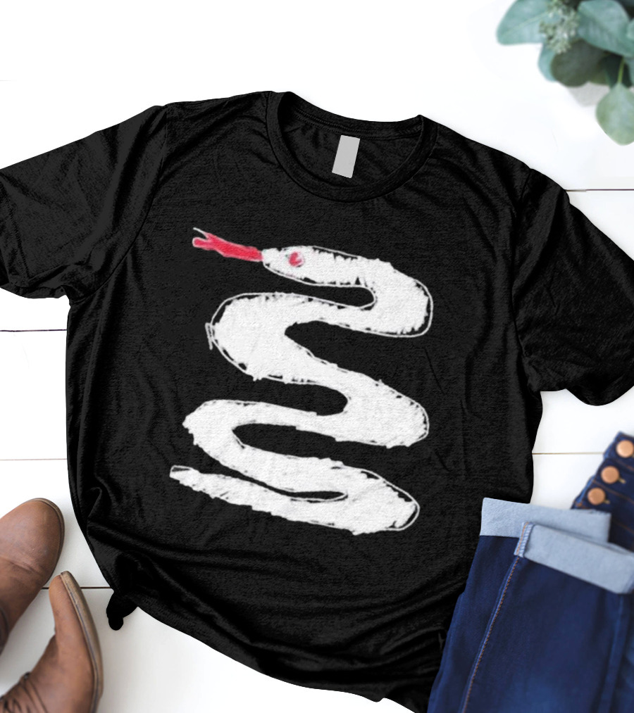 Allen Thomas For All The Snakes White Coil T-Shirt