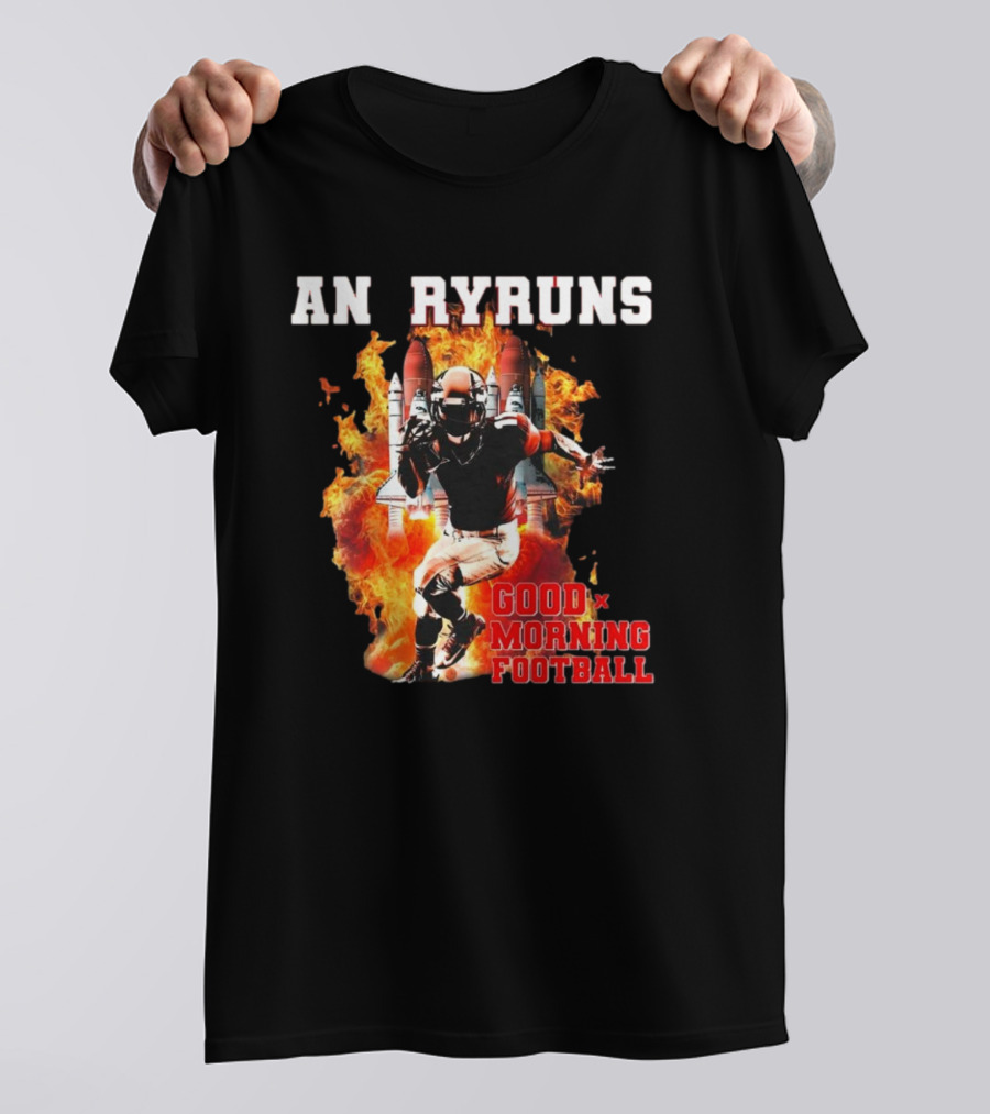 Angry Runs Good Morning Football Explosive Football Action T-Shirt