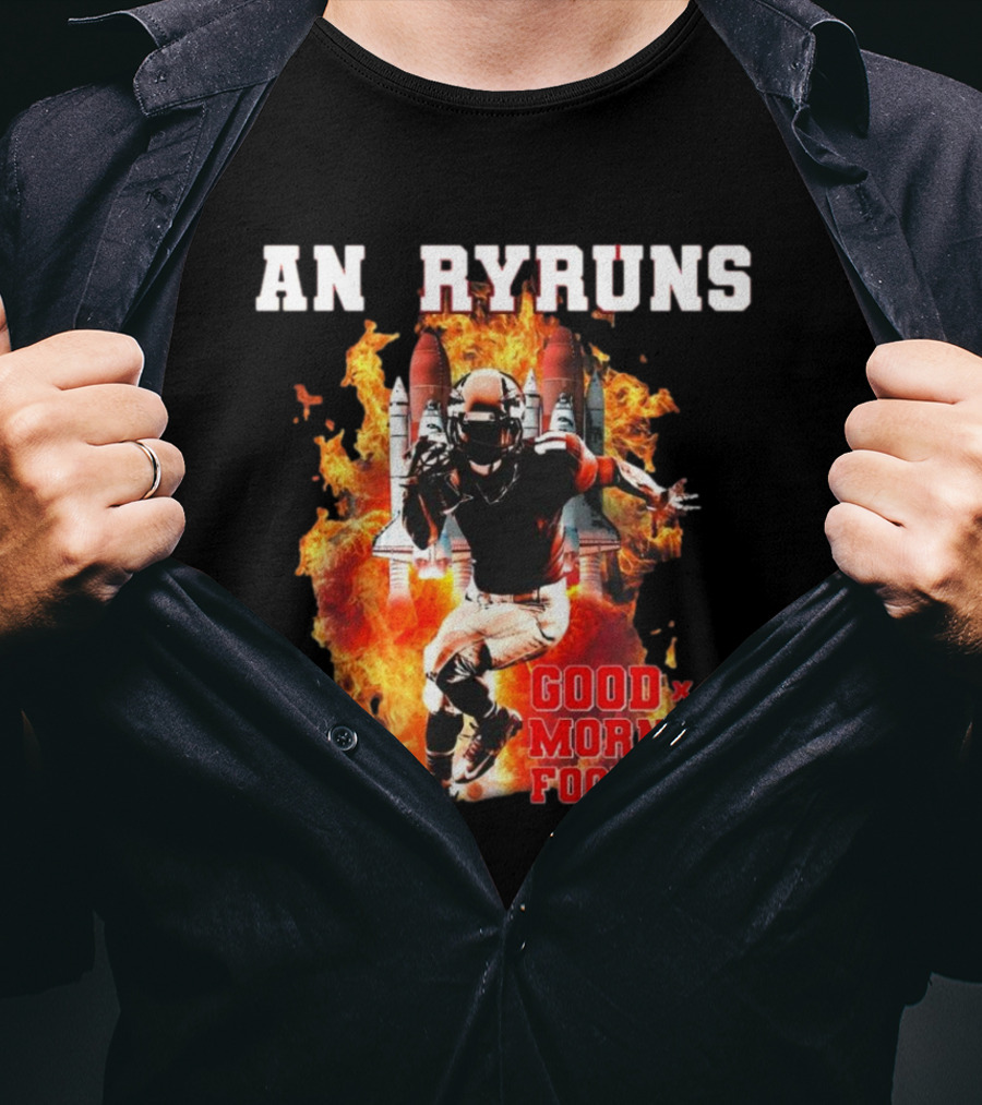 Angry Runs Good Morning Football Explosive Football Action T-Shirt