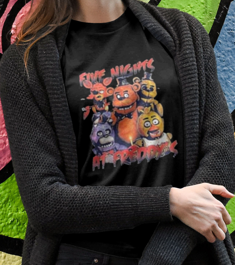 Five Nights At Freddy's FNAF Meme Movie Game Characters Mens Womens T-Shirt