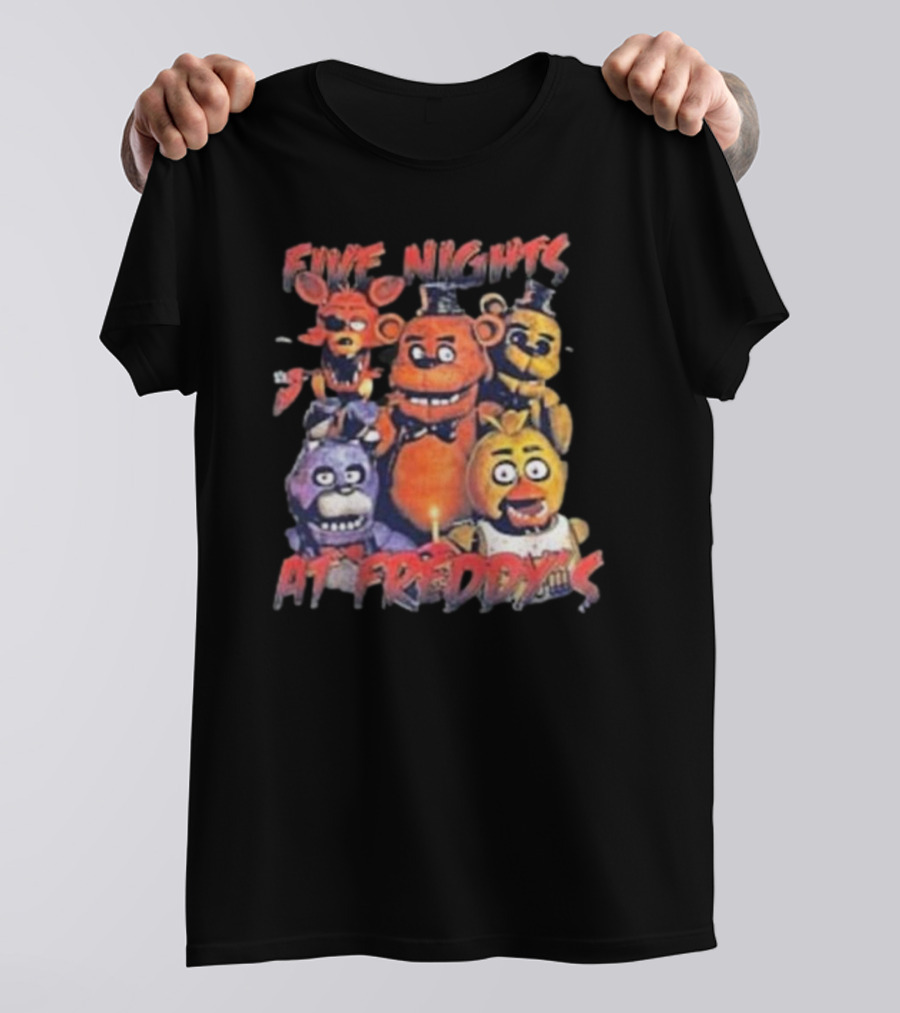 Five Nights At Freddy's FNAF Meme Movie Game Characters Mens Womens T-Shirt