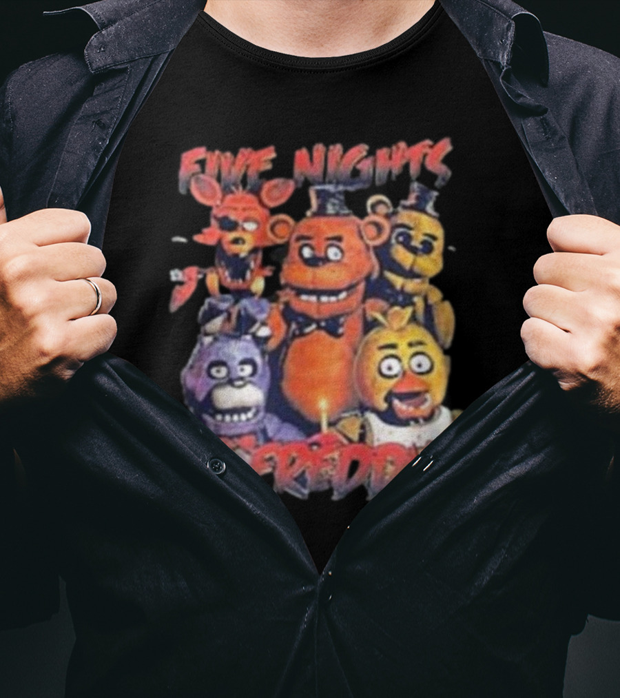 Five Nights At Freddy's FNAF Meme Movie Game Characters Mens Womens T-Shirt