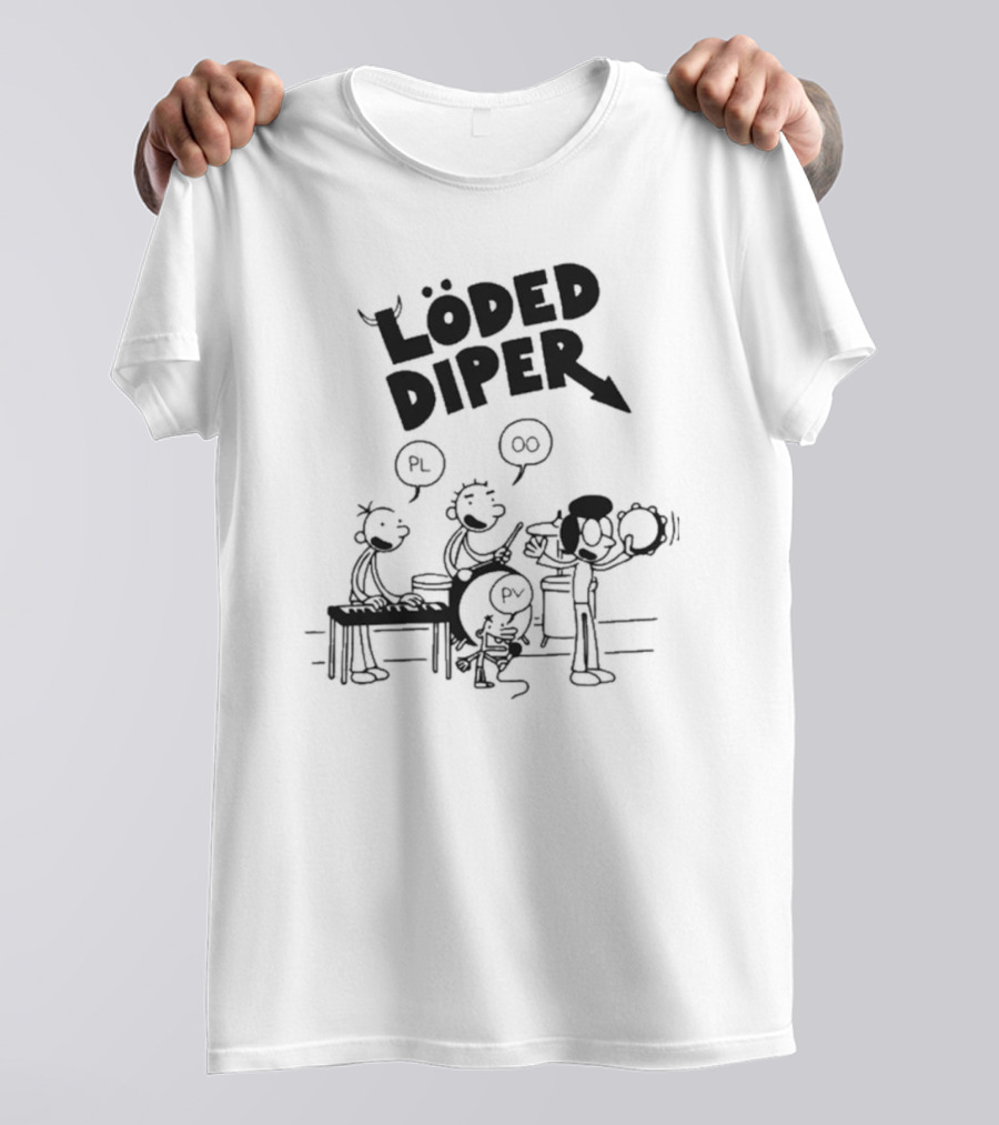 Löded Diper Rodrick Heffley Band Comic Löd Drear PL OO PV T-Shirt