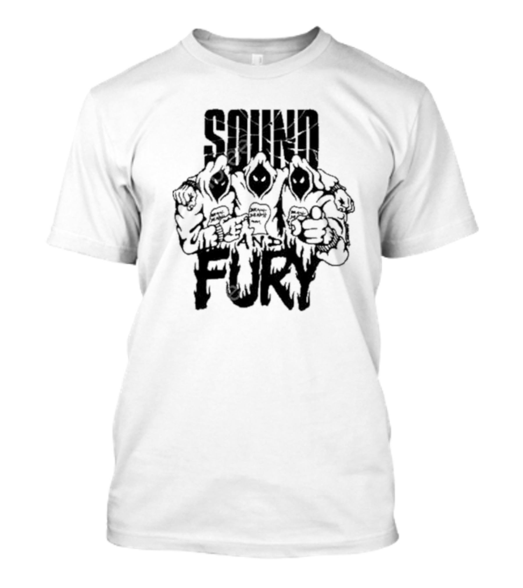 Brain Dead X Spoiler Sound And Fury Three Hooded Figures T-Shirt