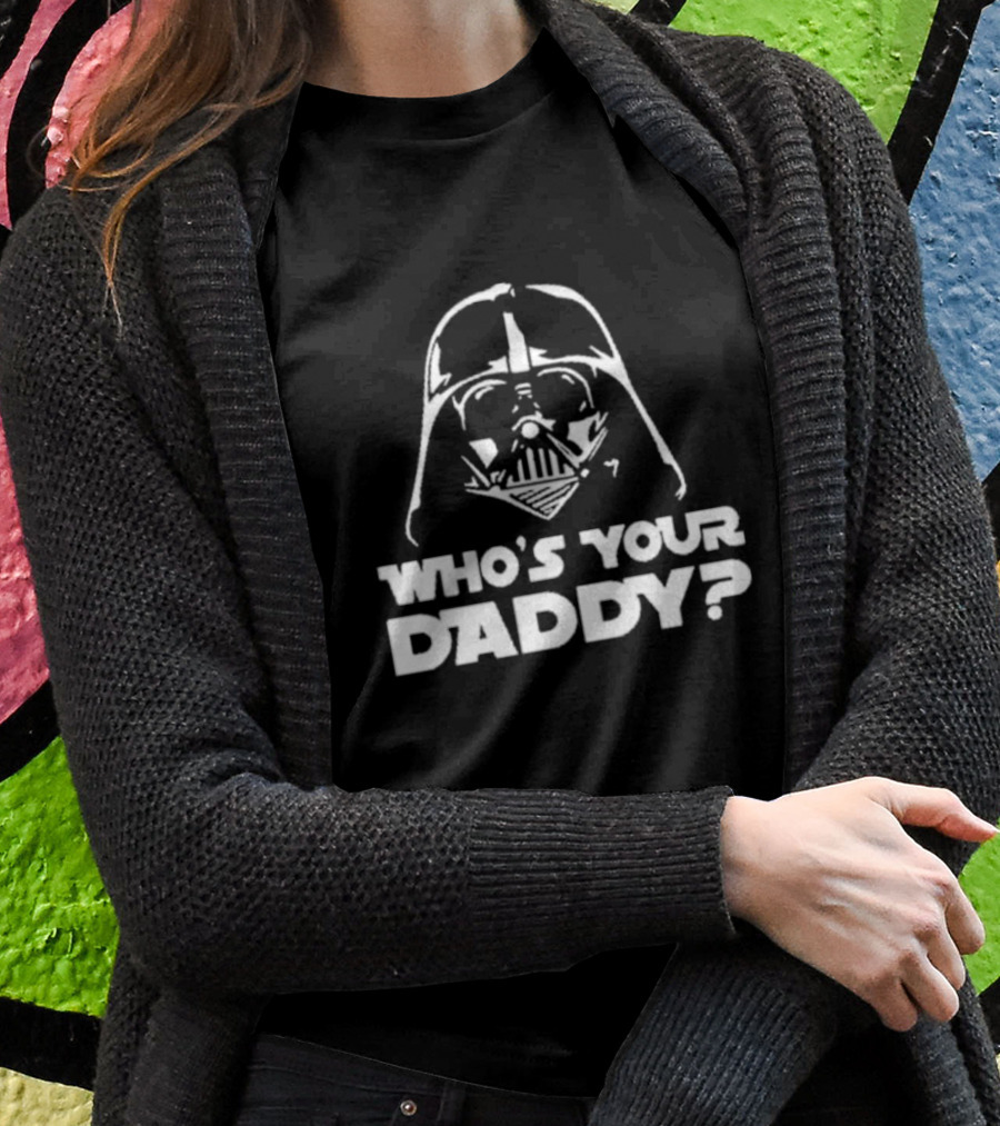 Darth Vader Who's Your Daddy Star Wars Iconic Helmet T-Shirt