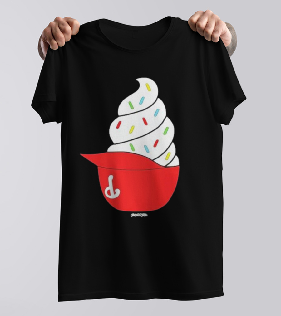 Phillies Ice Cream Helmet Swirl With Sprinkles T-Shirt