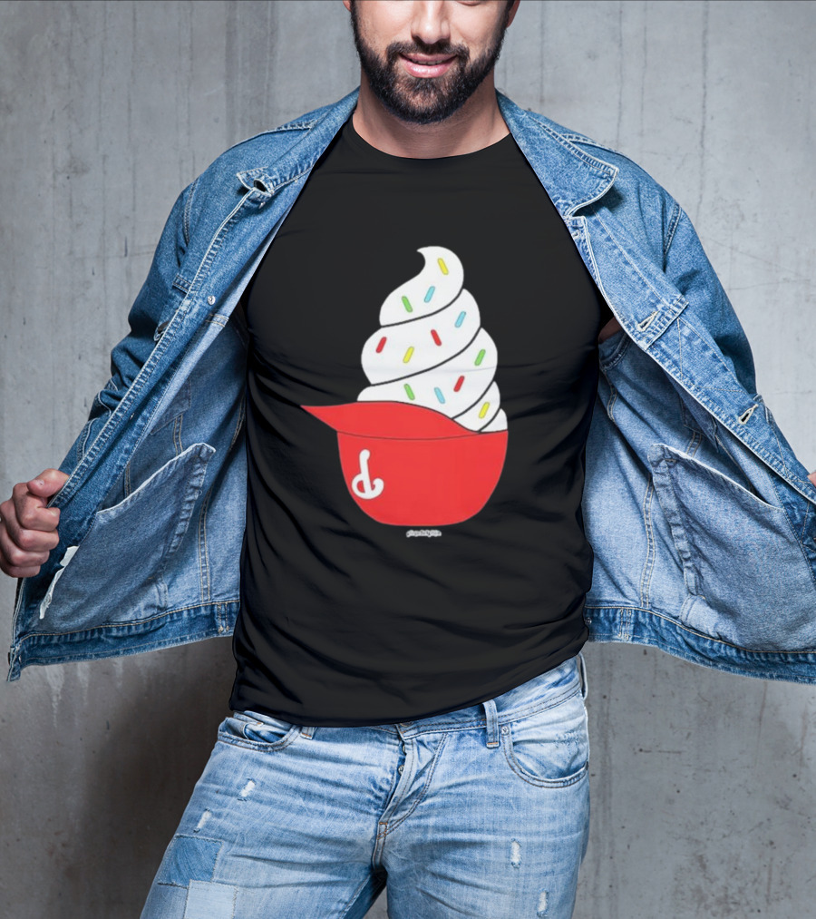 Phillies Ice Cream Helmet Swirl With Sprinkles T-Shirt
