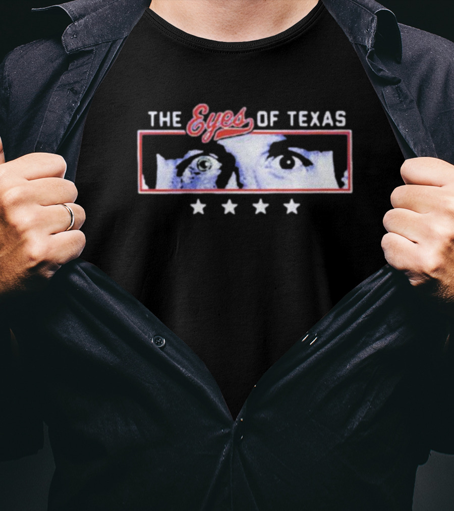 The Eyes Of Texas With Staring Face And Four Stars T-Shirt