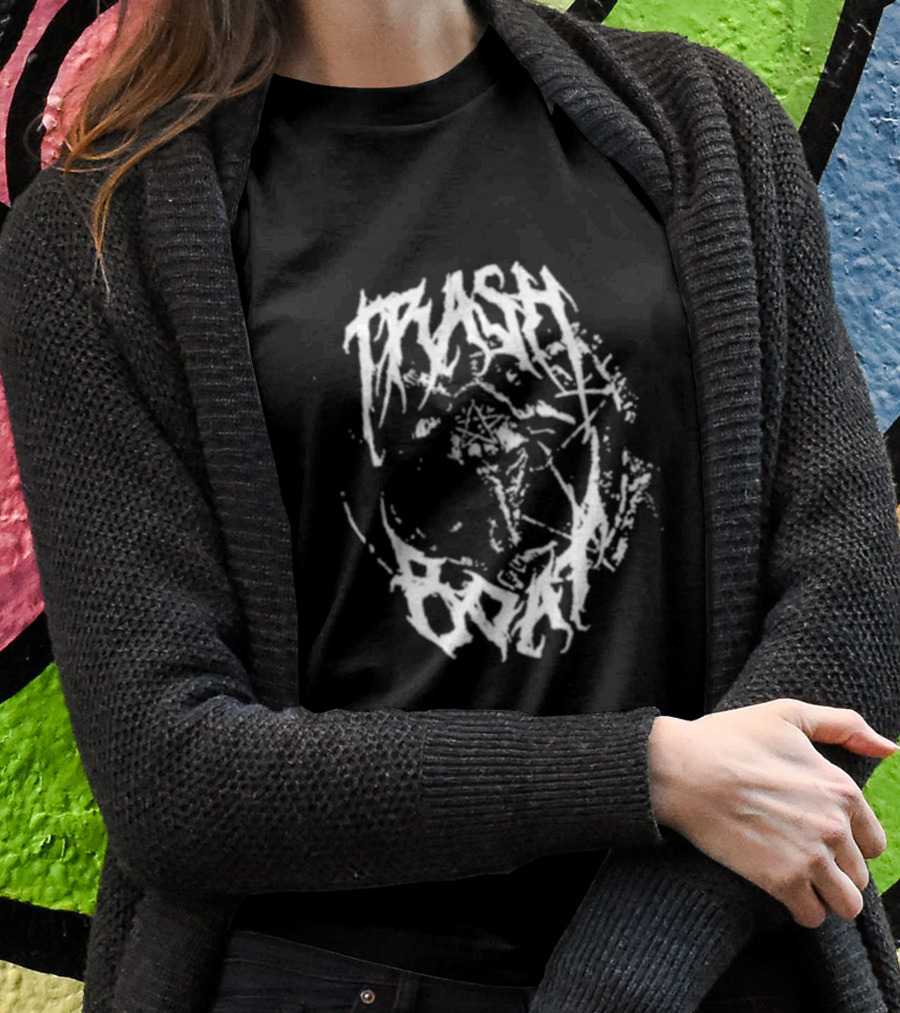 Trash Boat Halloween Occult Symbol Black T-Shirt