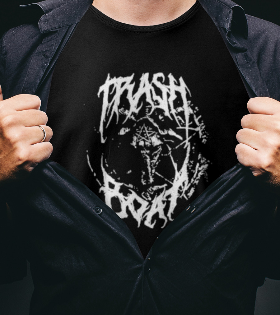 Trash Boat Halloween Occult Symbol Black T-Shirt
