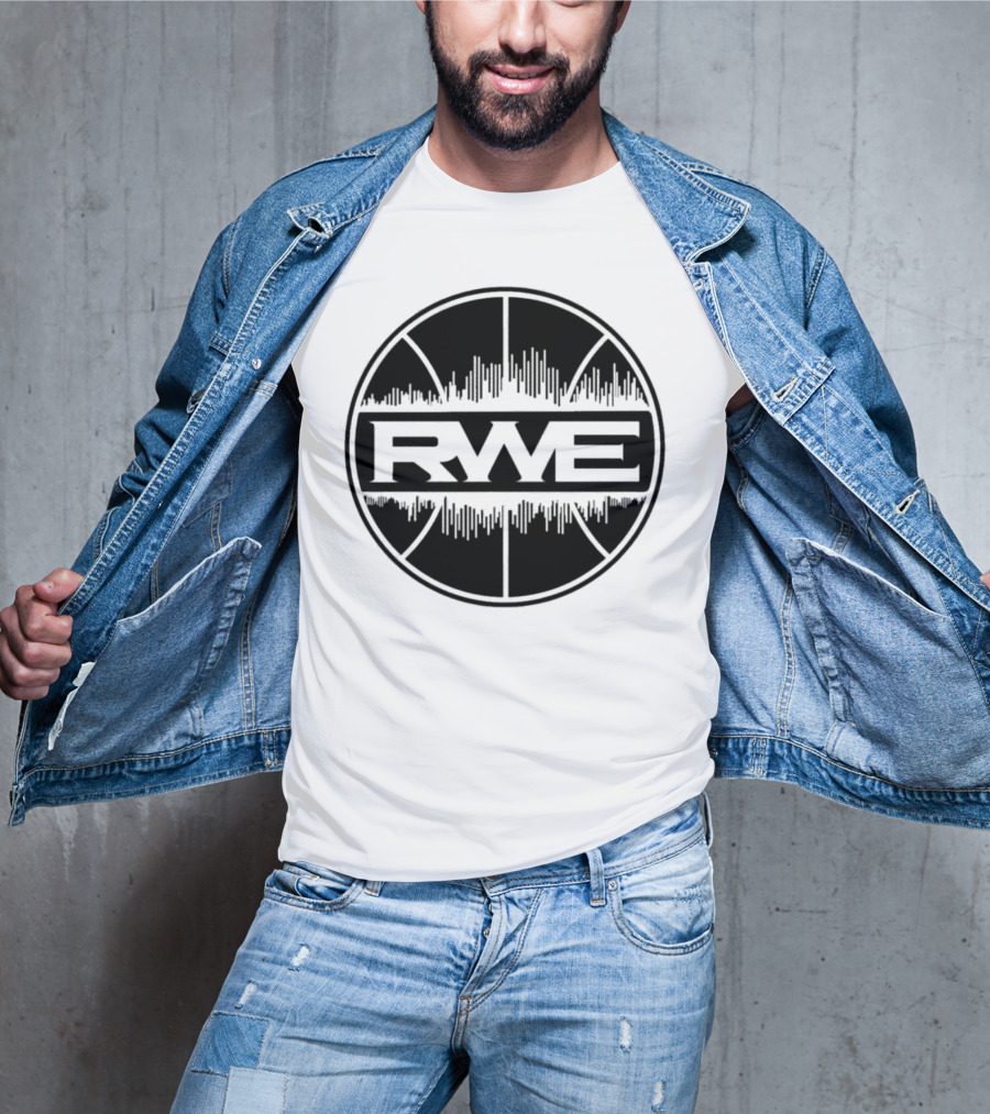 Over Time RWE Soundwave Basketball Circle T-Shirt