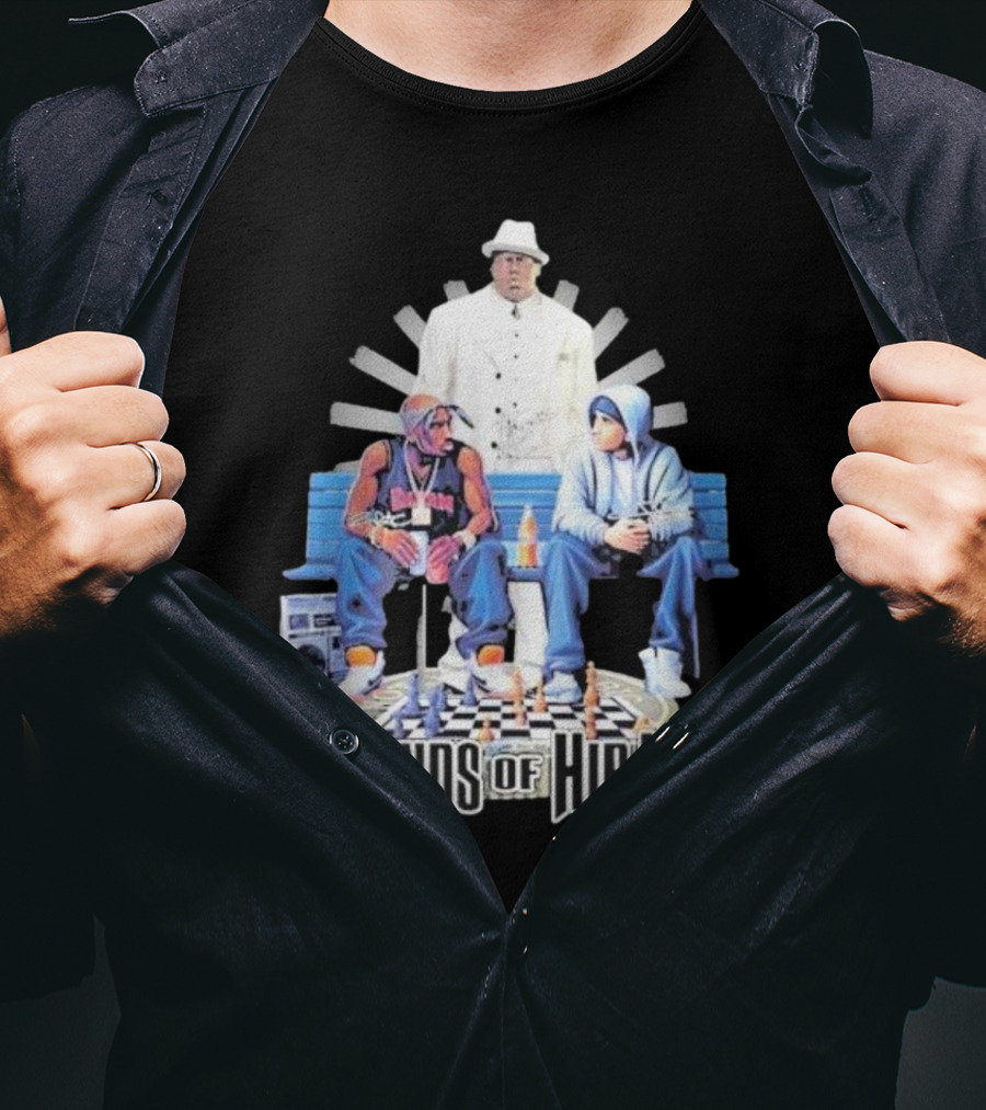 The Eminem Show Legends Of Hip Hop Bench Chess Game Boombox Trio T-Shirt