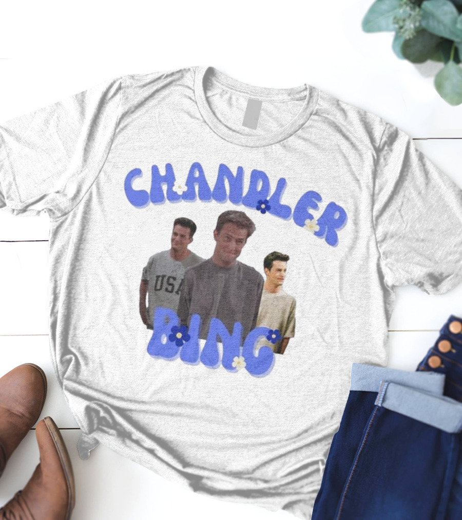 Rip Matthew Perry Chandler Bing Iconic TV Show Tribute Fan Favorite T-Shirt