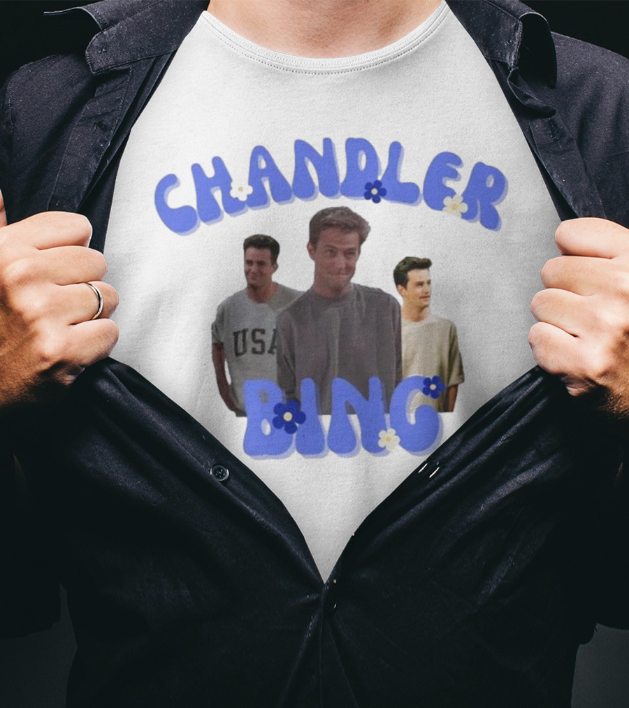 Rip Matthew Perry Chandler Bing Iconic TV Show Tribute Fan Favorite T-Shirt