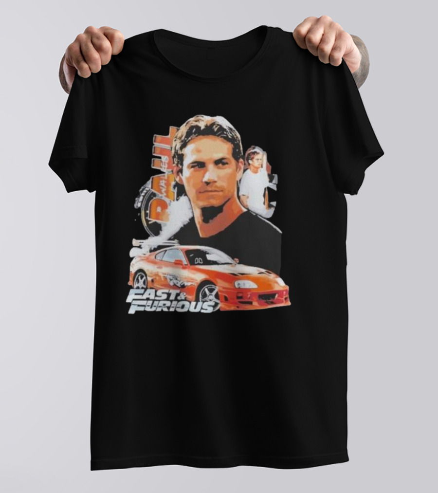 Fast And Furious Paul Walker Toyota Supra T-Shirt