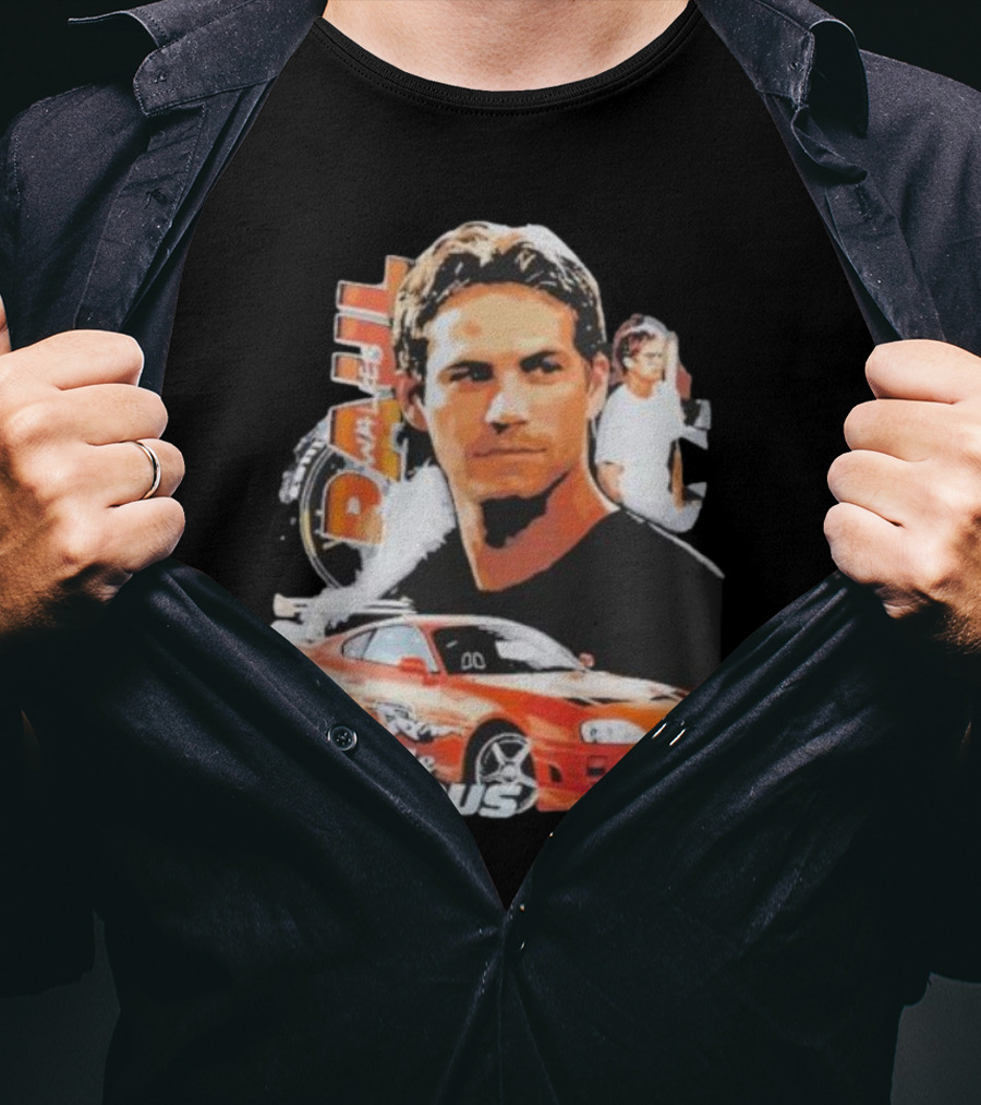 Fast And Furious Paul Walker Toyota Supra T-Shirt