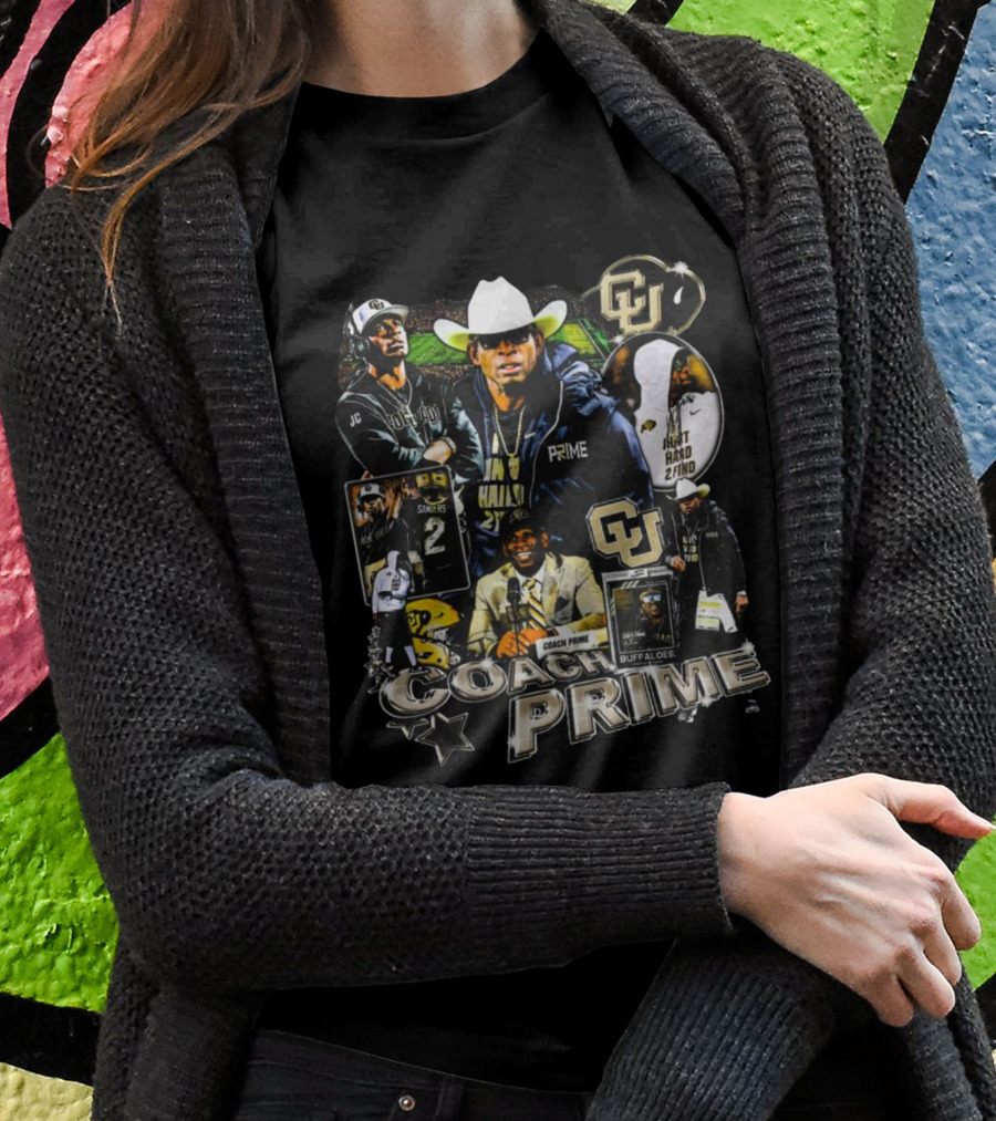 Coach Prime Deion Sanders Football Legend CU Buffs Athletic Excellence T-Shirt