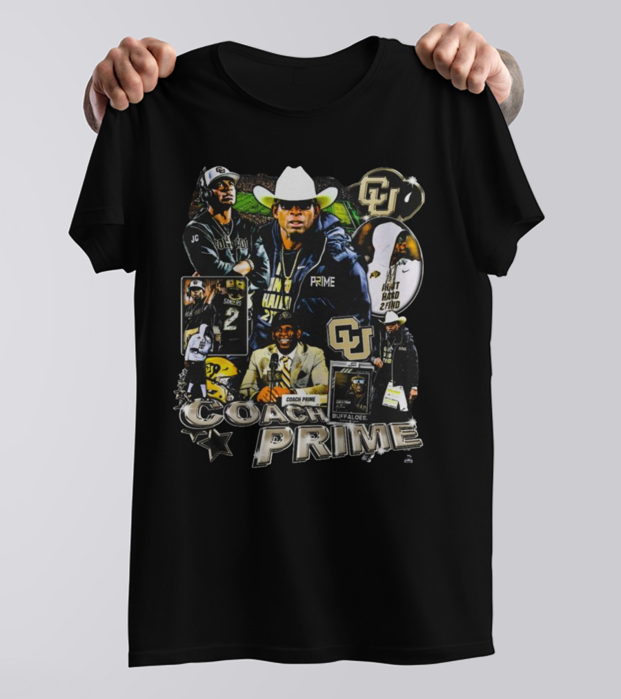 Coach Prime Deion Sanders Football Legend CU Buffs Athletic Excellence T-Shirt