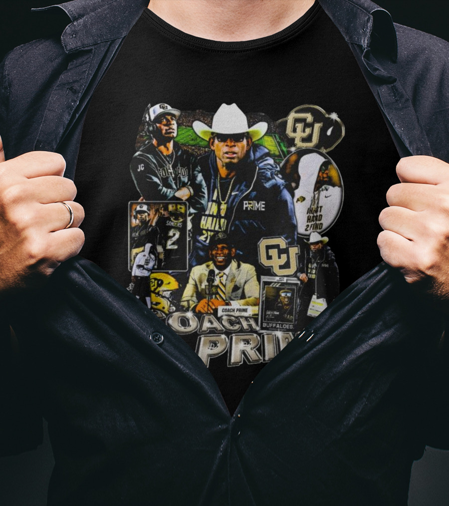 Coach Prime Deion Sanders Football Legend CU Buffs Athletic Excellence T-Shirt