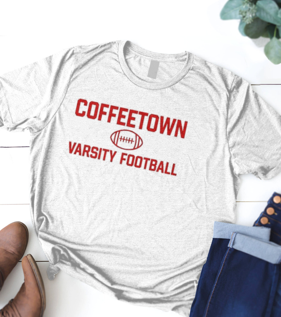 Coffeetown Varsity Football Josh Pate Wearing Sports T-Shirt