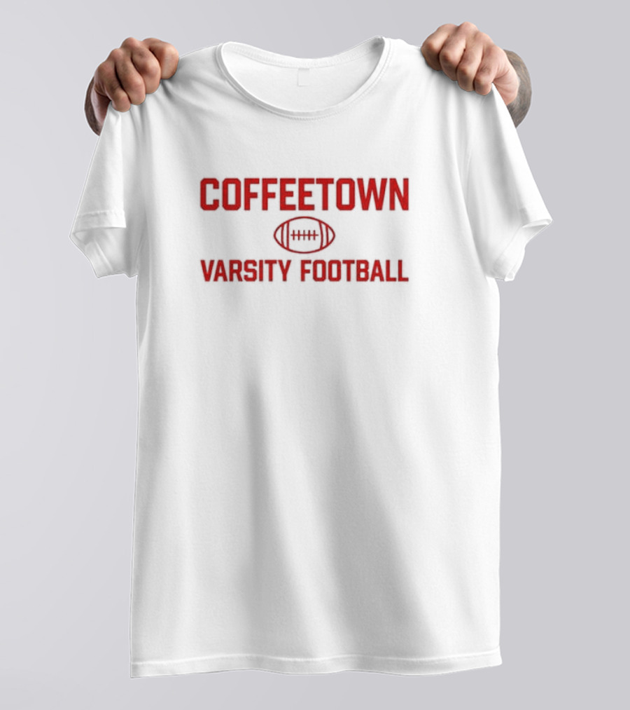 Coffeetown Varsity Football Josh Pate Wearing Sports T-Shirt
