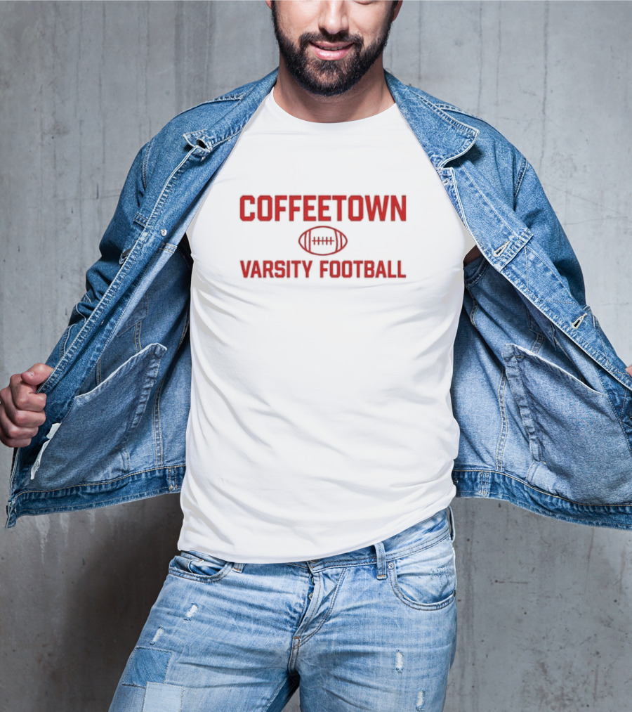Coffeetown Varsity Football Josh Pate Wearing Sports T-Shirt