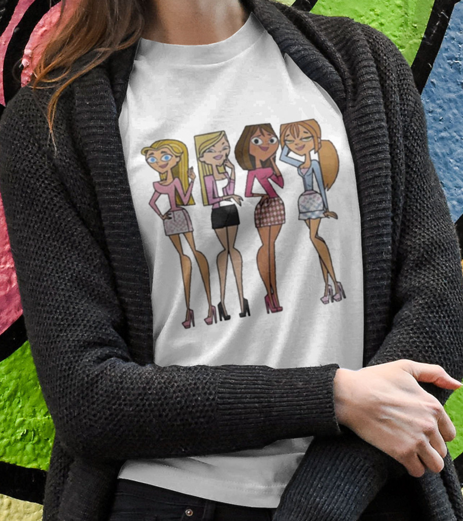 Mean Girls X Total Drama Island Characters Crossover T-Shirt