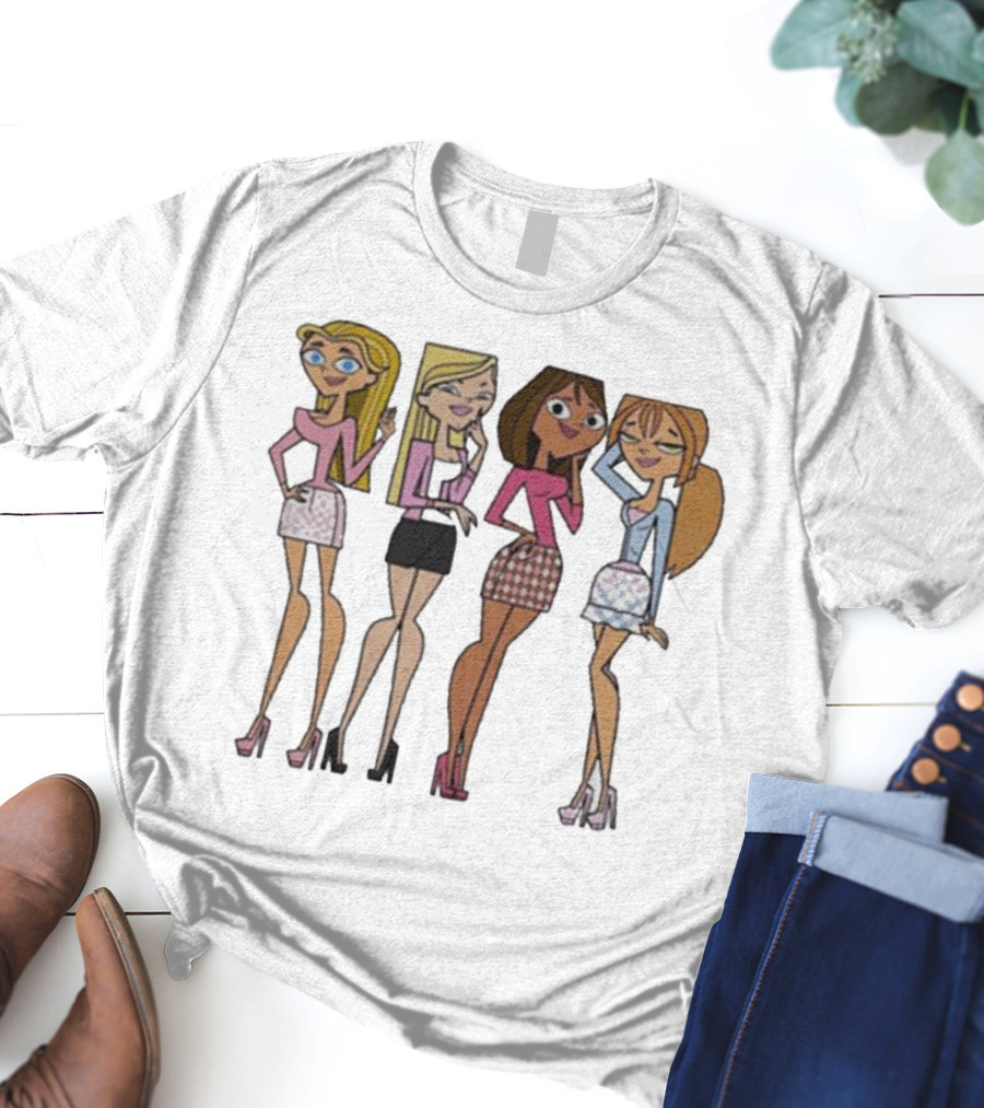 Mean Girls X Total Drama Island Characters Crossover T-Shirt