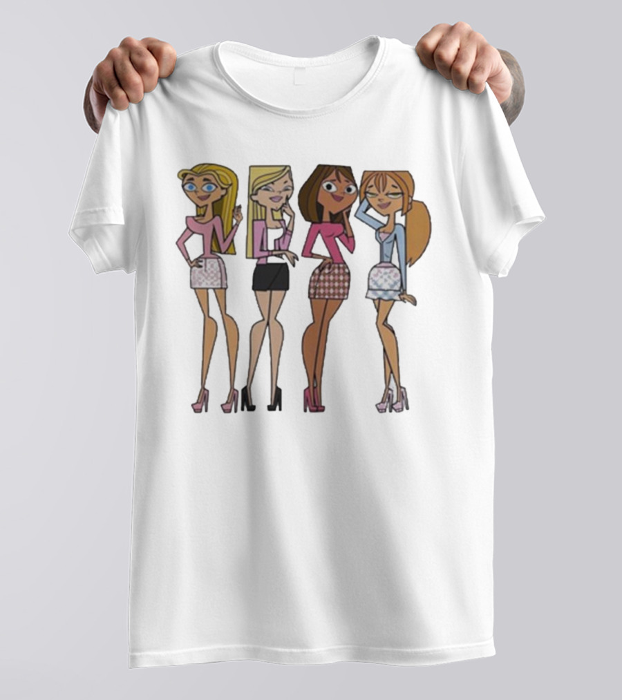 Mean Girls X Total Drama Island Characters Crossover T-Shirt