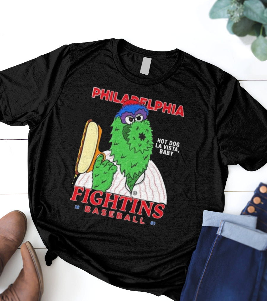 Philadelphia Phillies Phanatic Fightins Baseball Hot Dog La Vista Baby T-Shirt