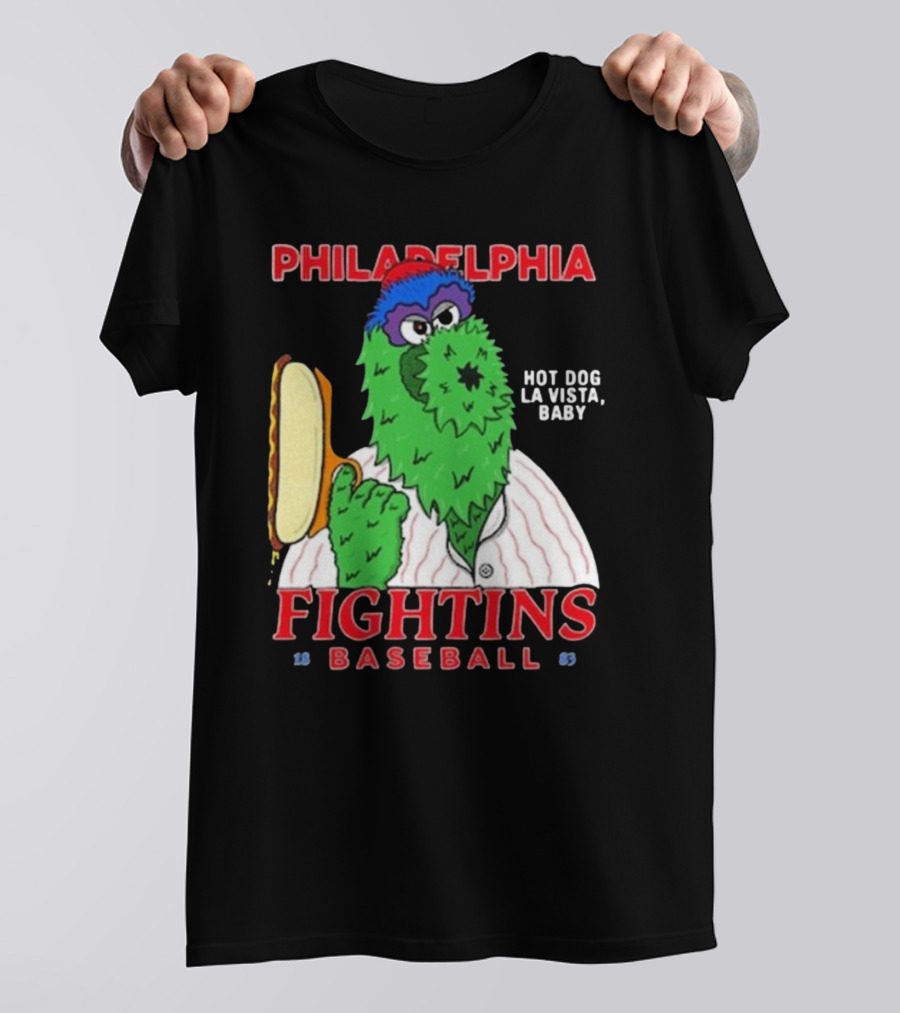 Philadelphia Phillies Phanatic Fightins Baseball Hot Dog La Vista Baby T-Shirt