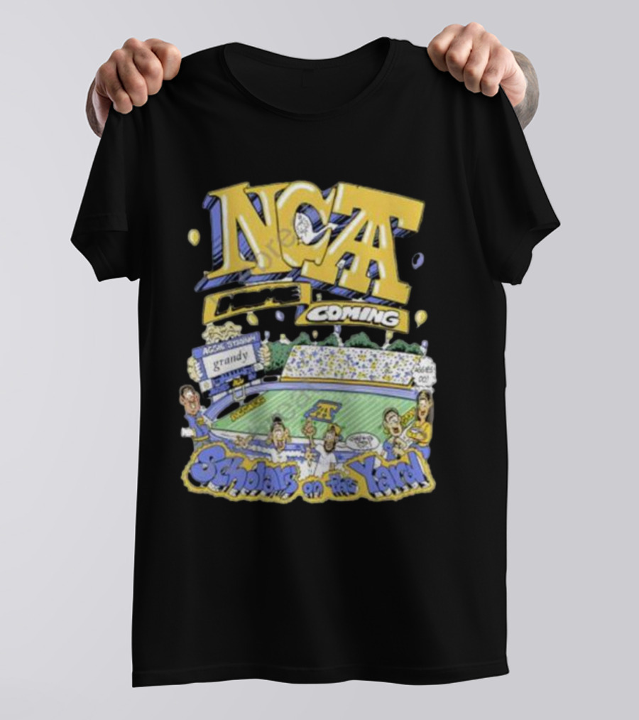 Frko X NC A&t Homecoming Scholars On The Yard Stadium Cartoon T-Shirt