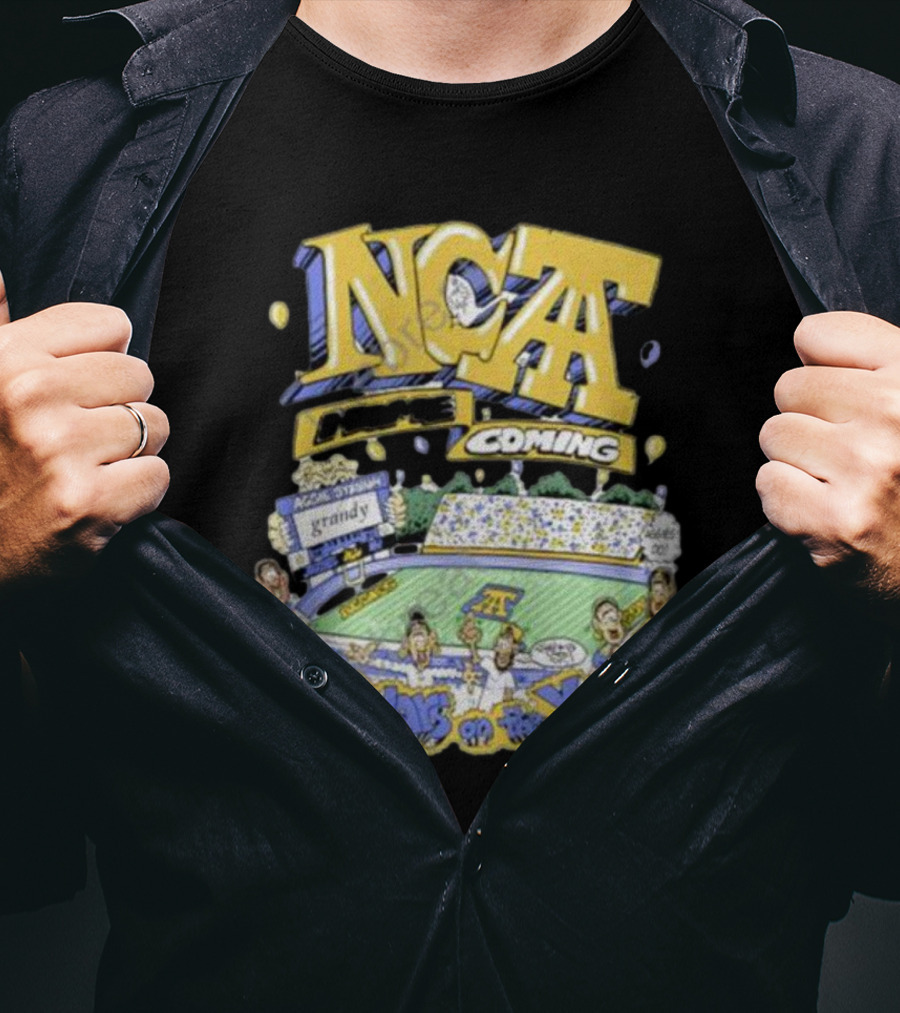 Frko X NC A&t Homecoming Scholars On The Yard Stadium Cartoon T-Shirt