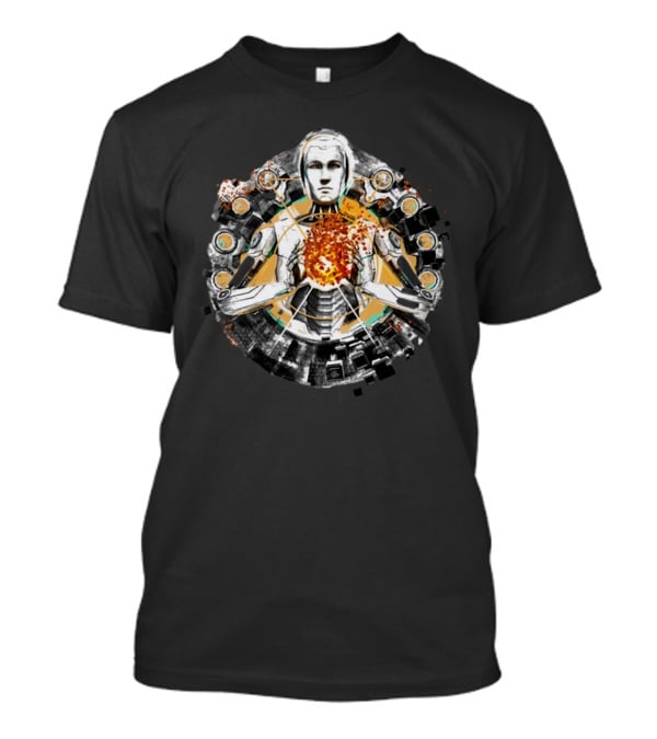 Devolver Digital The Talos Principle 2 Futuristic Robot Energy Sphere T-Shirt